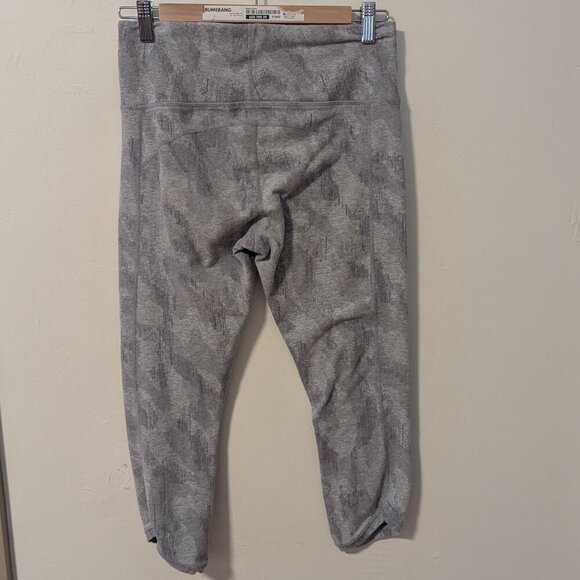 Athleta Organic Be Present Leggings Crop Capri Sandbar Size Medium # 291779-00 - Picture 3 of 8